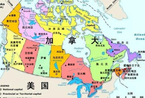 加拿大首都地图位置图片